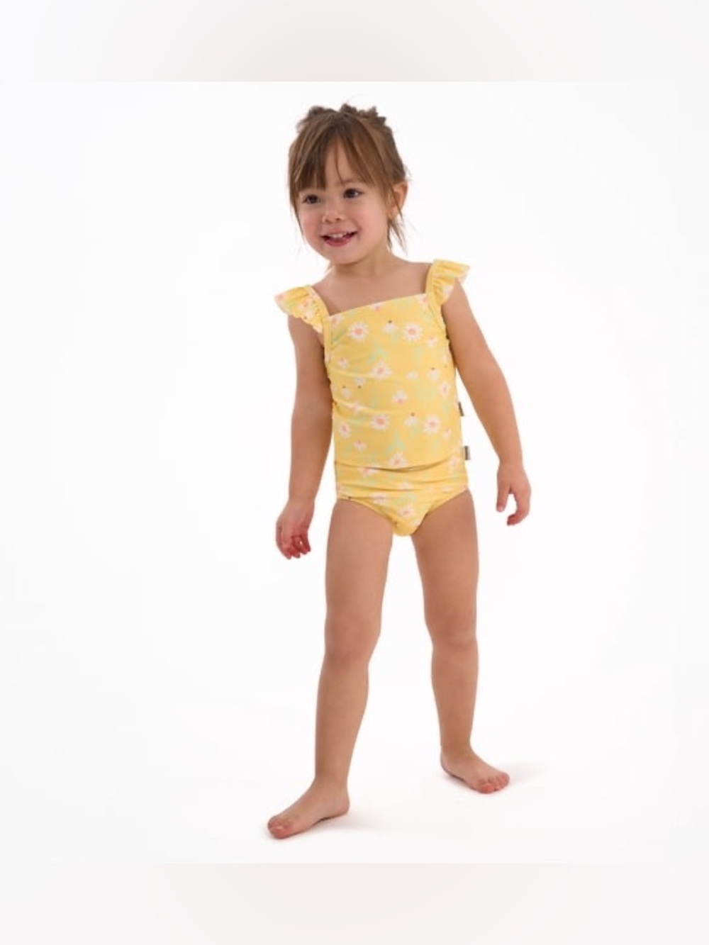 ☀️Gerber Girls Yellow Daise's 🍭Floral Tankini Swimsuit 2T- NWOT - Picture 5 of 7